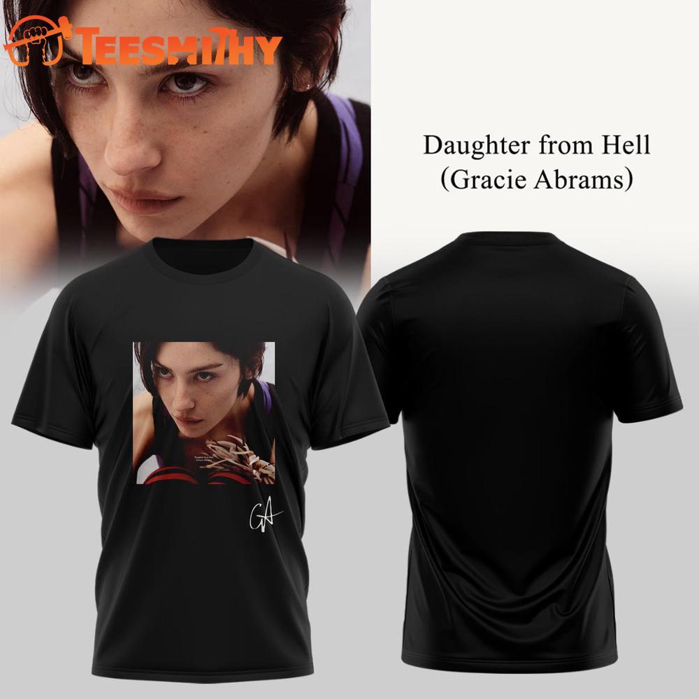 Gracie Abrams Daughter from Hell Signed 2026 Limited Edition T Shirt