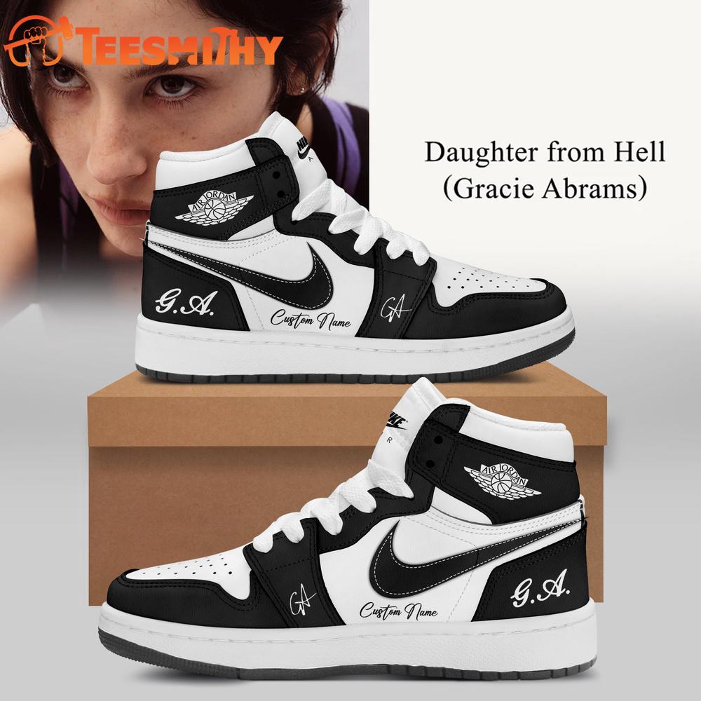Gracie Abrams Daughter from Hell Signed Black Air Jordan 1 Shoes