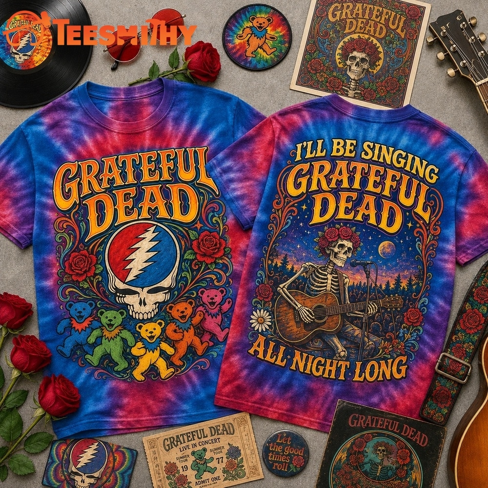 Grateful Dead All Night Long 3D Graphic Shirt