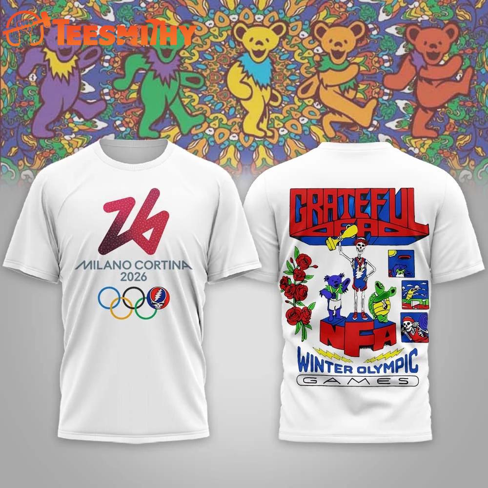 Grateful Dead Winter Olympics White T Shirt