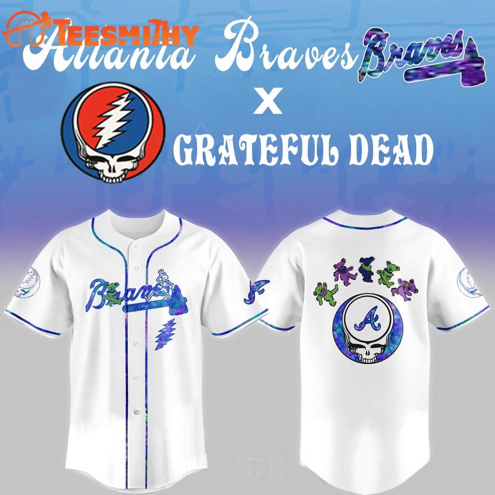 Grateful Dead x Atlanta Braves Baseball Jersey
