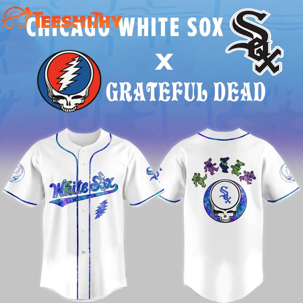 Grateful Dead x Chicago White Sox Custom Baseball Jersey