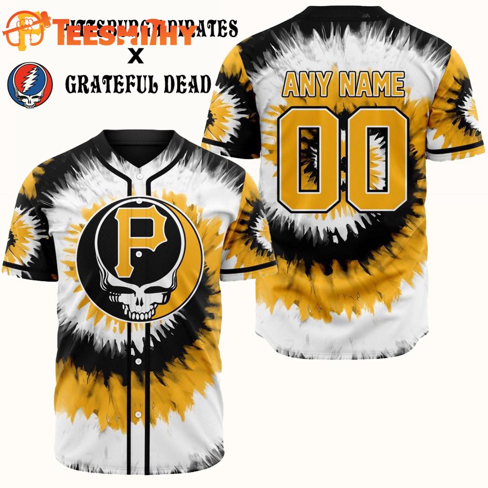 Grateful Dead x Pittsburgh Pirates Custom Baseball Jersey