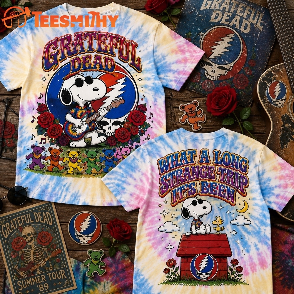 Grateful Dead x Snoopy What a Long Strange Trip 3D Shirt