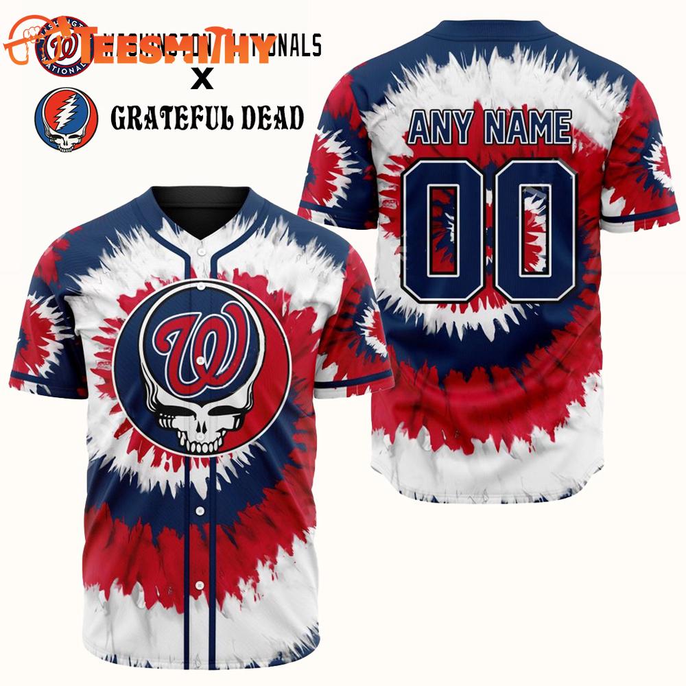 Grateful Dead x Washington Nationals Custom Baseball Jersey