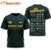 Green Bay Packers 2025 Football Schedule Unisex 3D Shirt