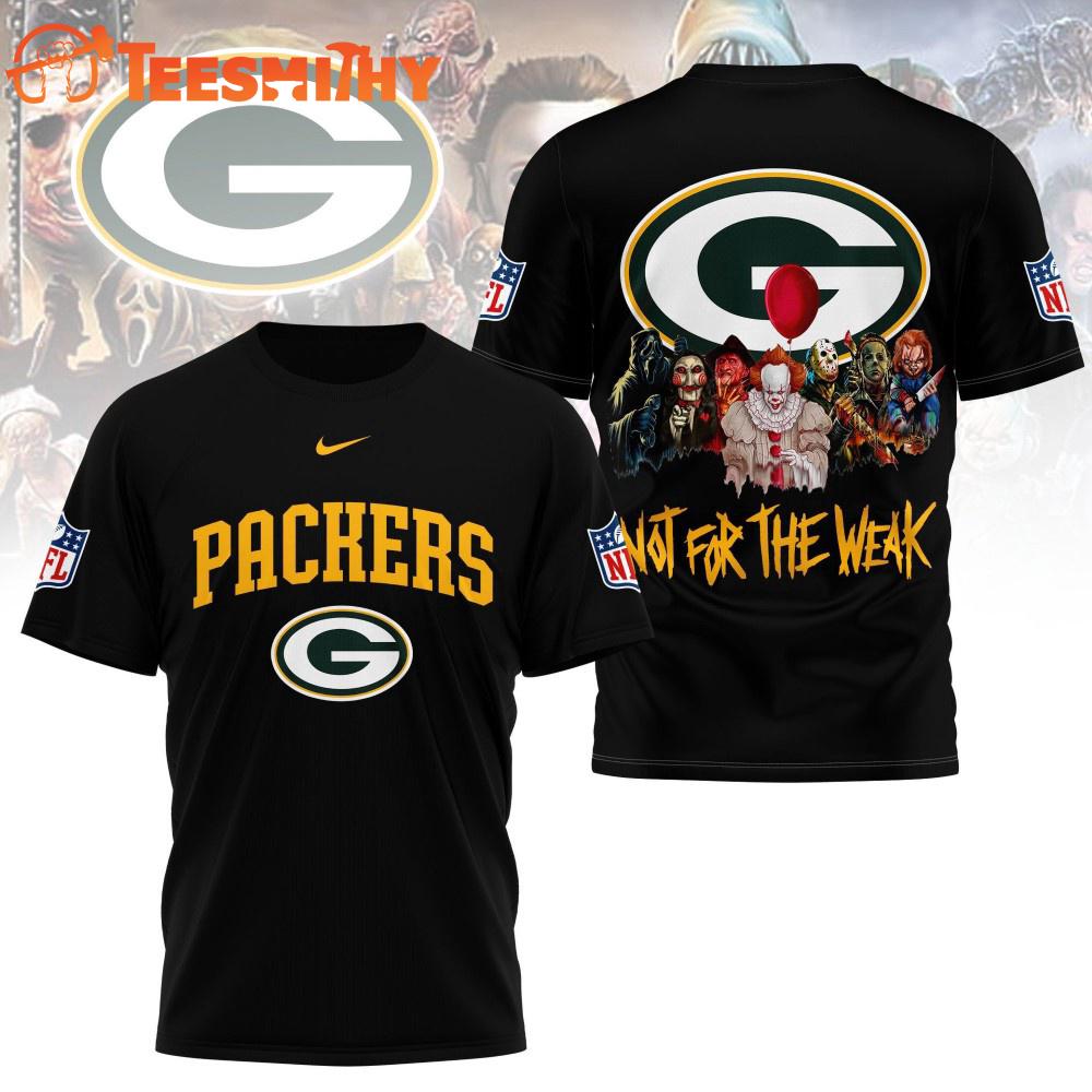 Green Bay Packers 2025 NFL Not For The Weak Halloween All Over Print Shirt