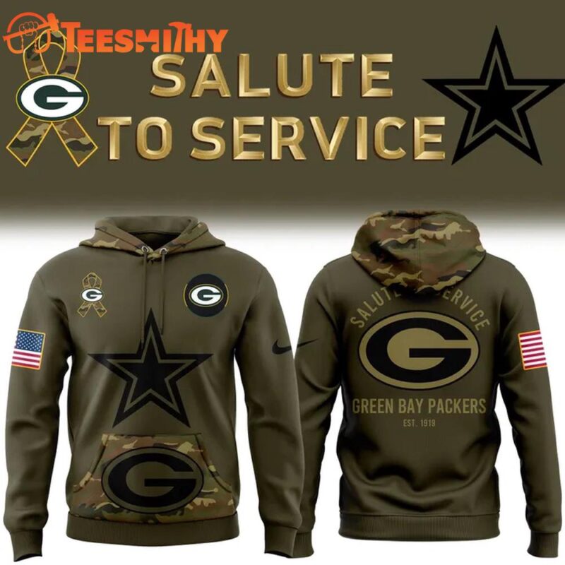 Green Bay Packers Nike 2024 Salute To Service Hoodie Youth