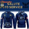Green Bay Packers Camo 2025 Salute to Service Veterans Day Hoodie Shirt