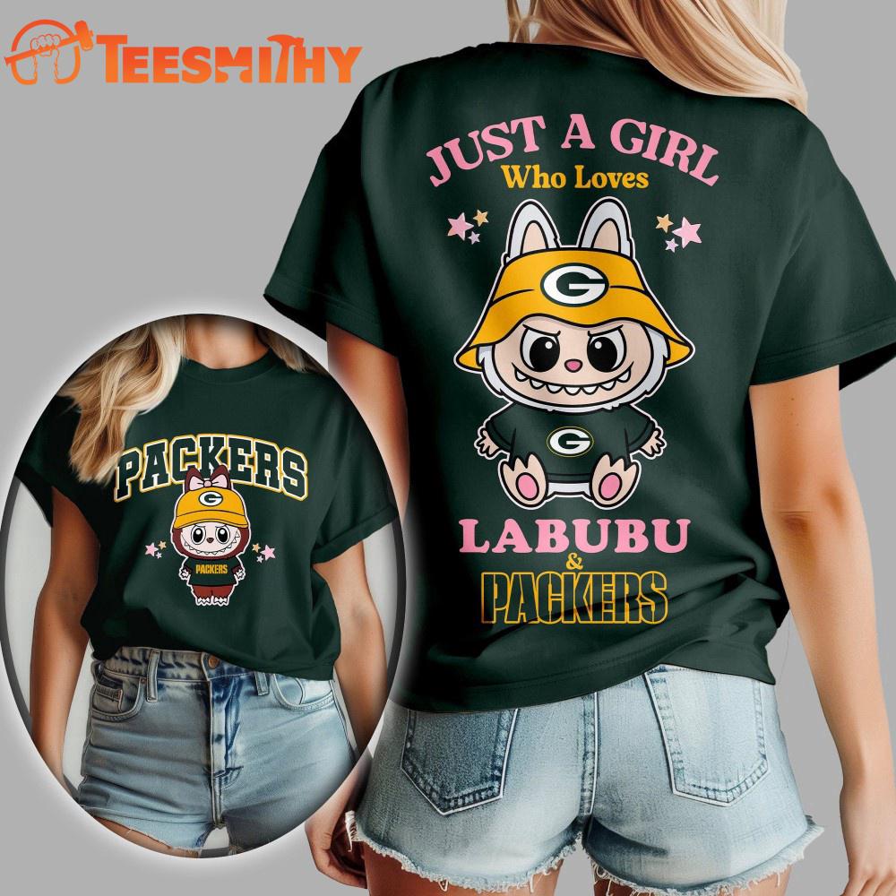 Green Bay Packers 2025 NFL x Labubu Unisex 3D Shirt Green Bay Packers 2025 NFL x Labubu Unisex 3D Shirt