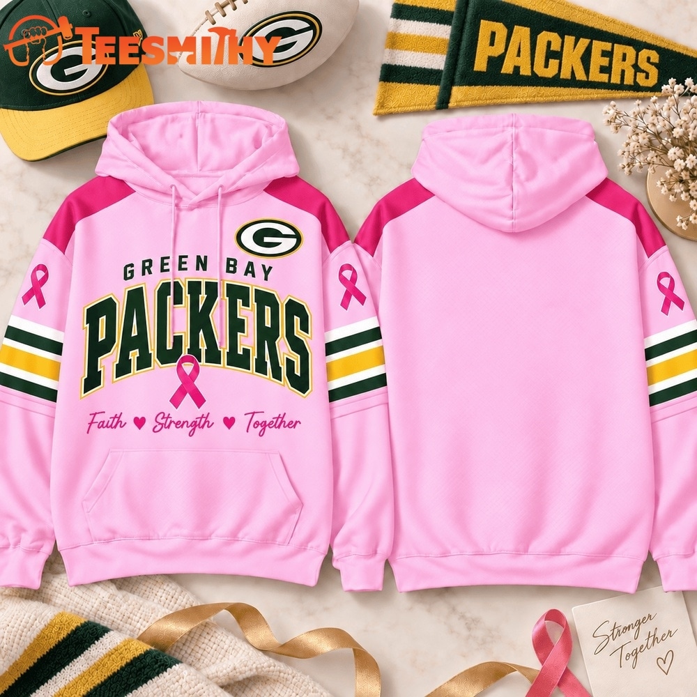 Green Bay Packers 2026 NFL Breast Cancer Awareness Game Day Hoodie Shirt