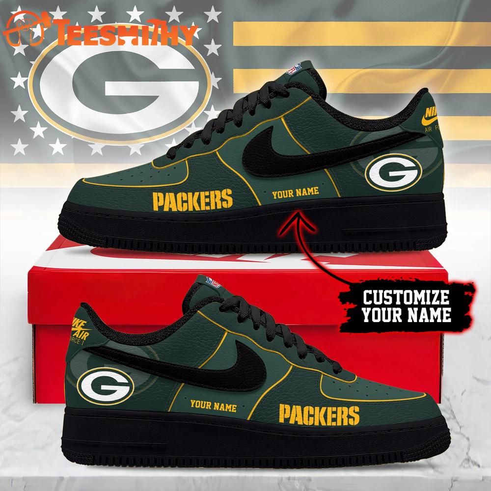 Green Bay Packers 2026 NFL Custom Air Force 1 Shoes Sneaker