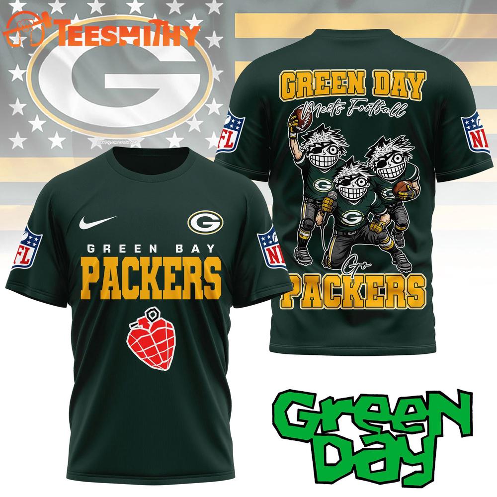 Green Bay Packers 2026 NFL Green Day All Over Print Shirt