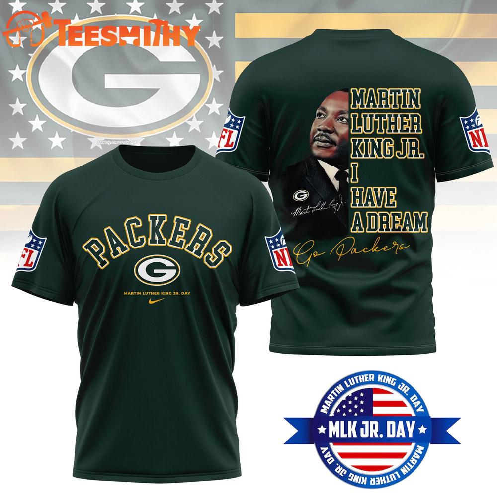 Green Bay Packers 2026 NFL Martin Luther King JR. Day 3D Shirt