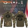 Green Bay Packers Nike Olive 2025 Salute to Service Sideline Hoodie