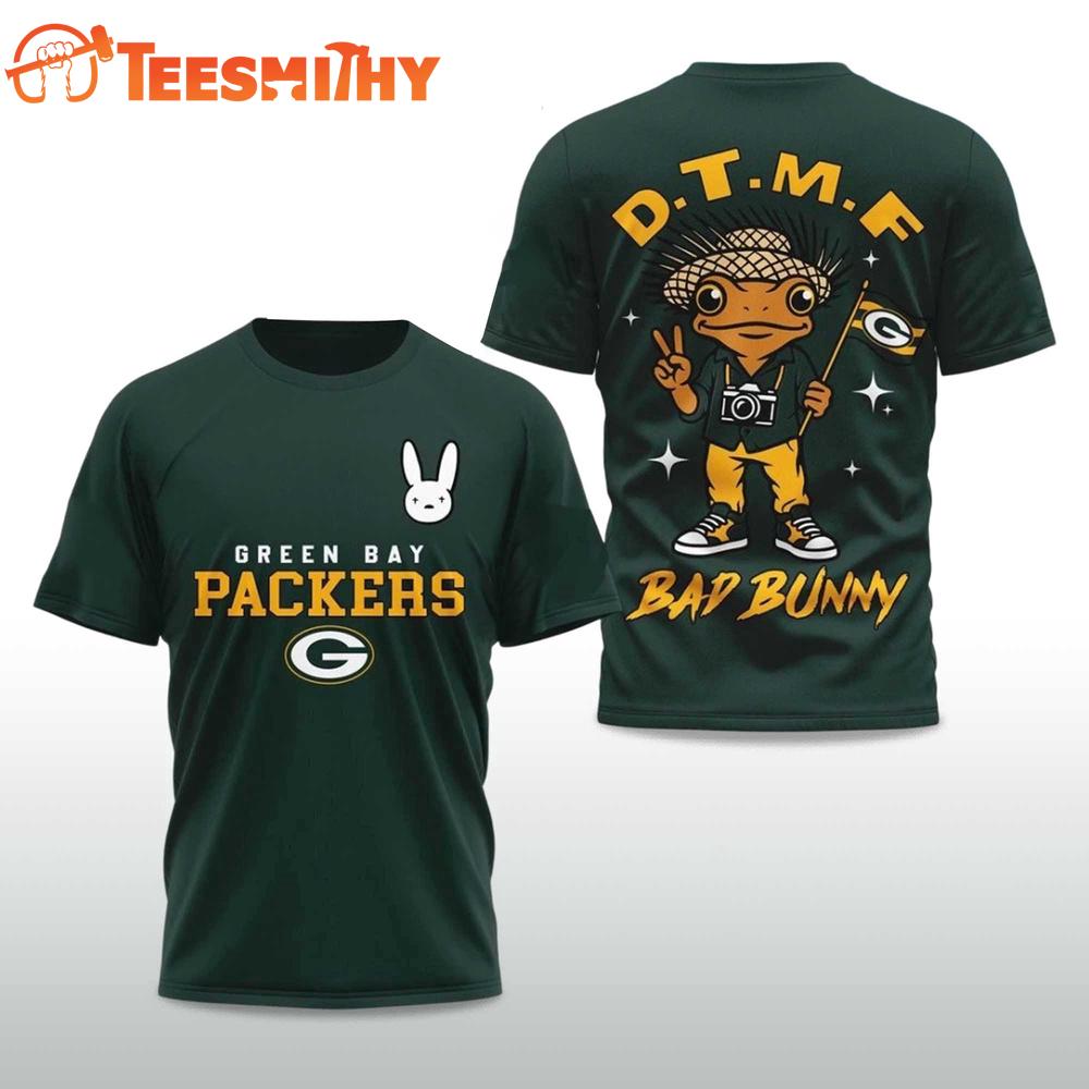 Green Bay Packers Football Bad Bunny 2026 Super Bowl LX Limited Edition 3D Shirt