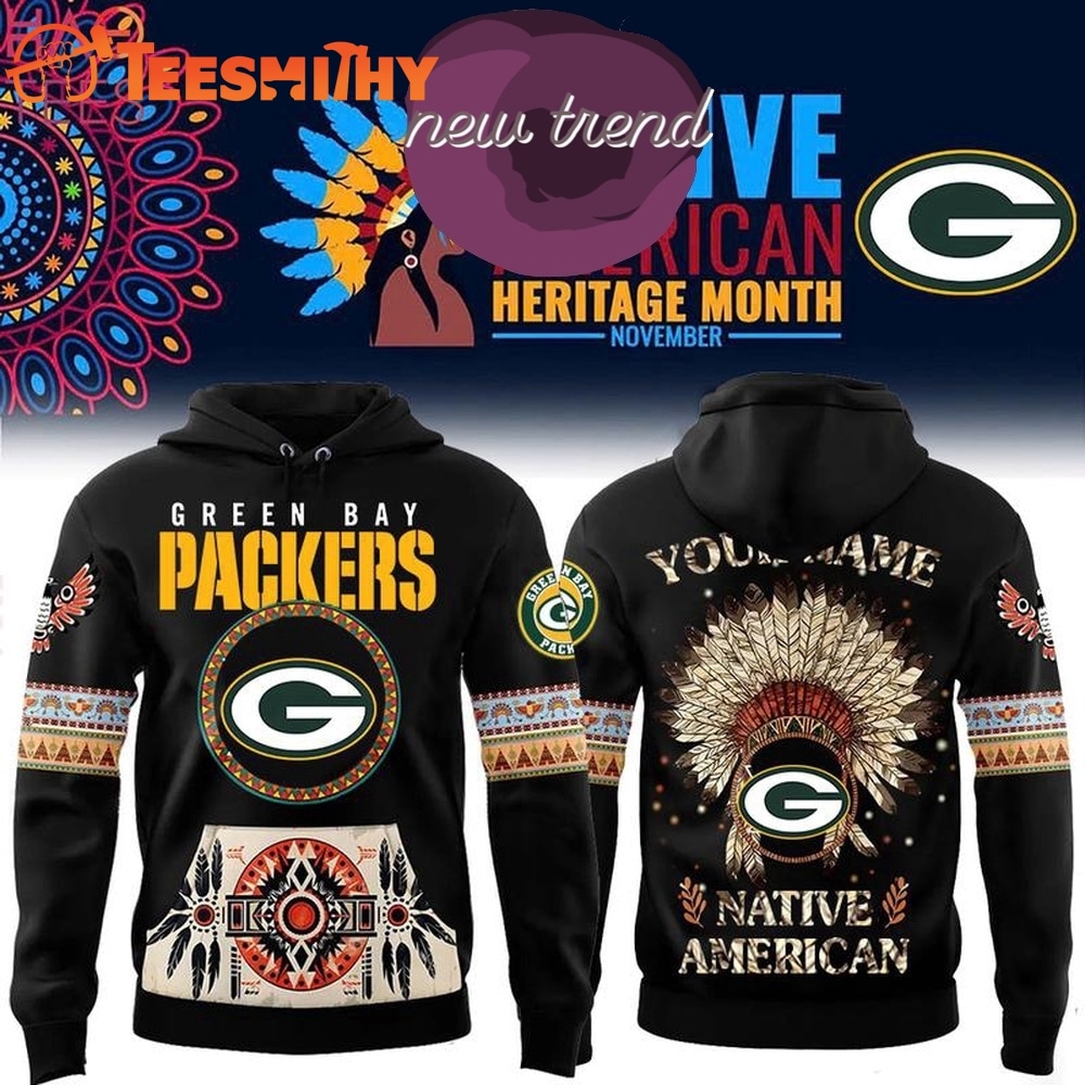 Green Bay Packers Native American Heritage Month Custom Name Hoodie