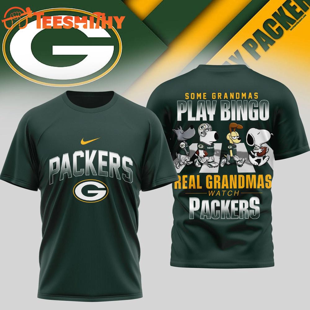 Green Bay Packers NFL Cartoon Prime Time New Design 3D Shirt