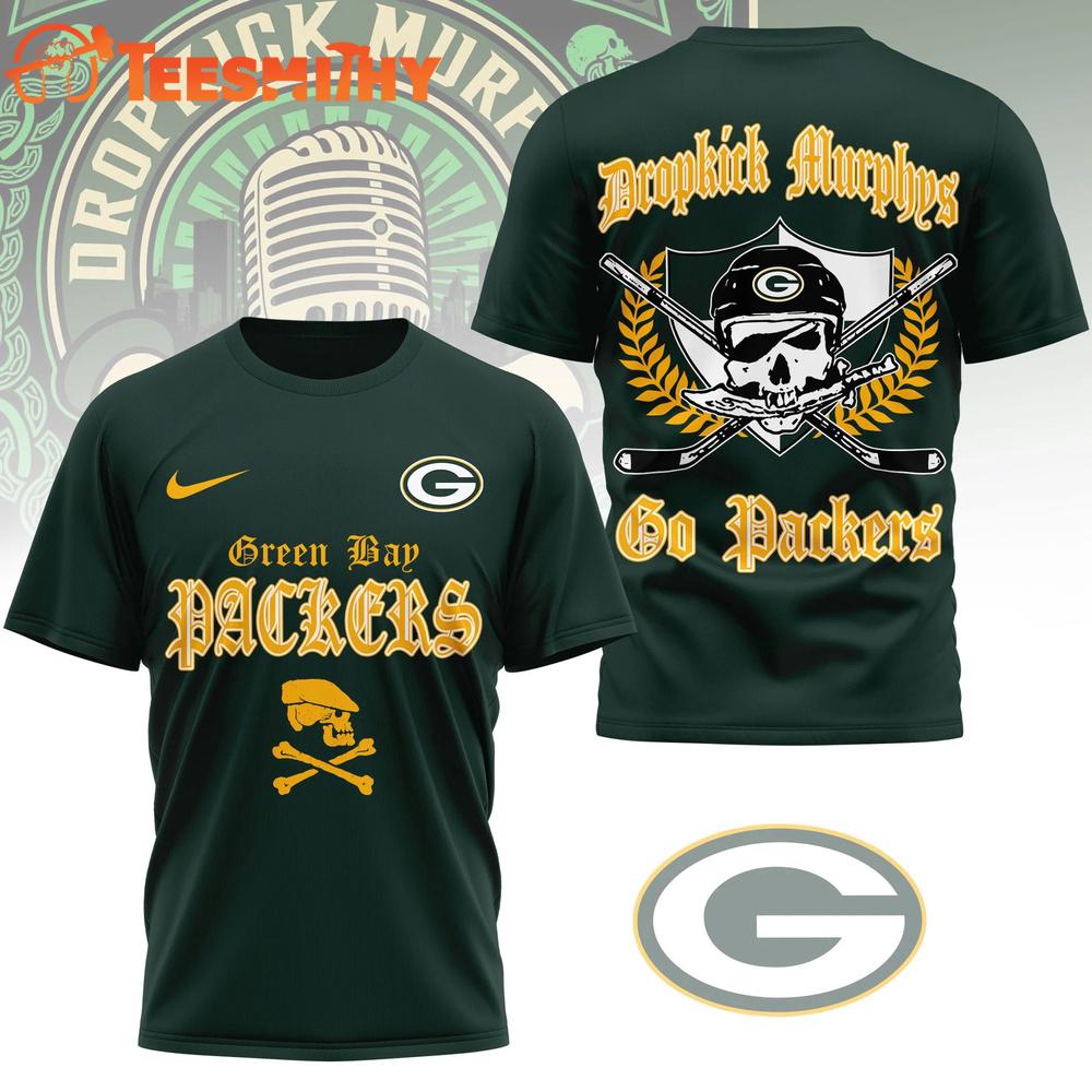 Green Bay Packers NFL Dropkick Murphys Fan 3D T Shirt