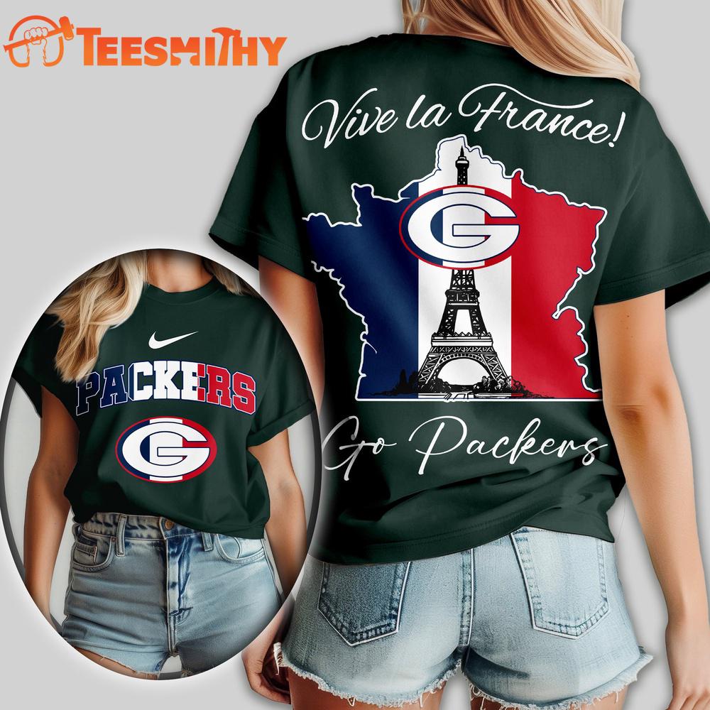 Green Bay Packers NFL France All Over Print T Shirt