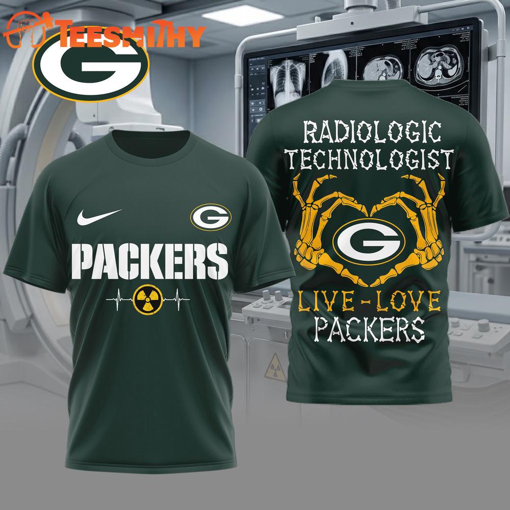 Green Bay Packers NFL Radiology Technologist Game Day 3D Shirt