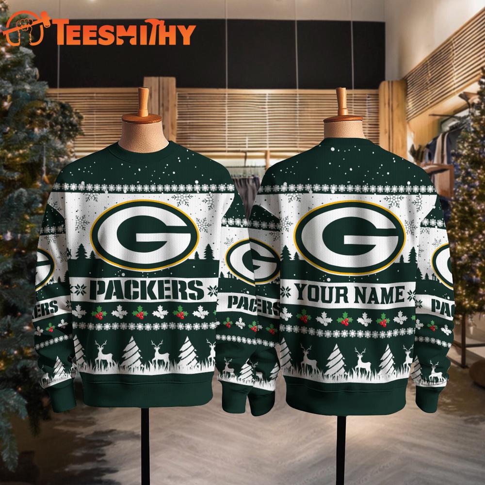 Green Bay Packers NFL Snow Ugly Christmas Sweater Green Bay Packers NFL Snow Ugly Christmas Sweater