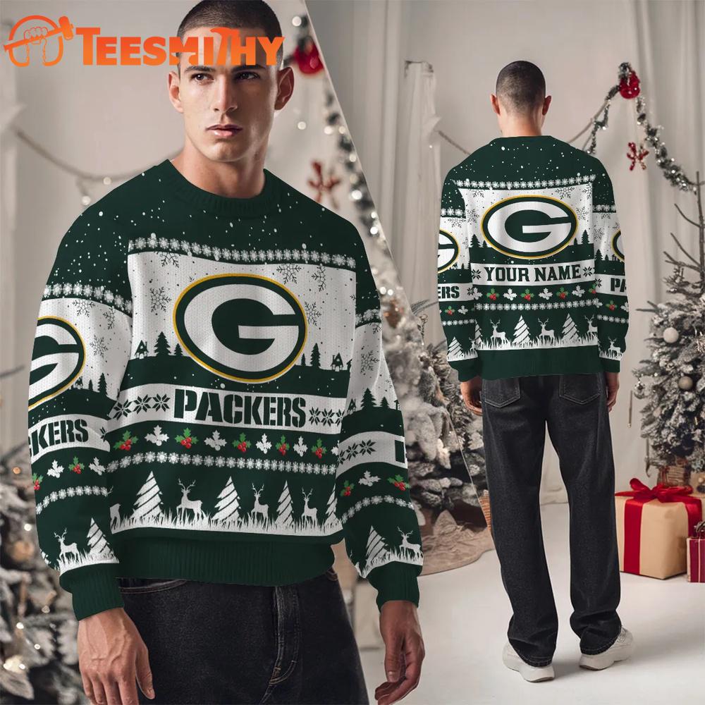 Green Bay Packers NFL Snow Ugly Christmas Sweater Green Bay Packers NFL Snow Ugly Christmas Sweater