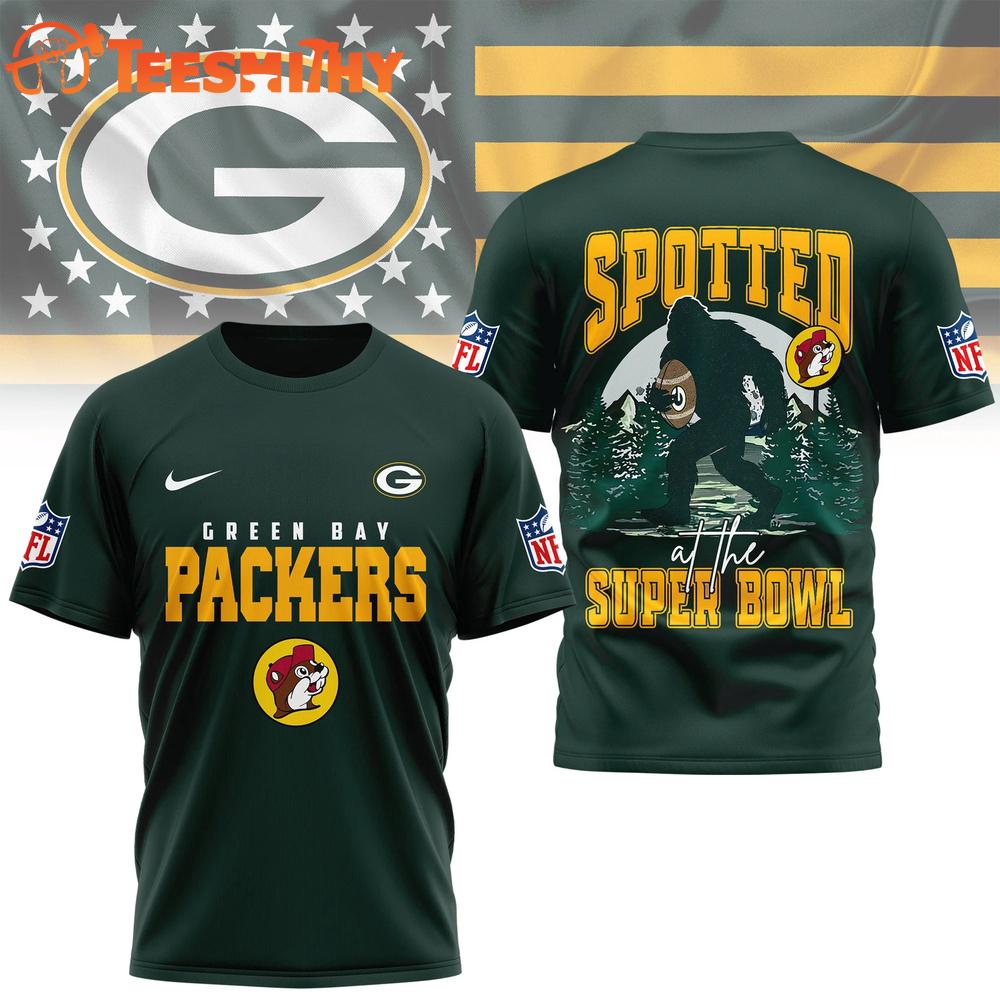 Green Bay Packers NFL Spotted at the Super Bowl 3D Shirt