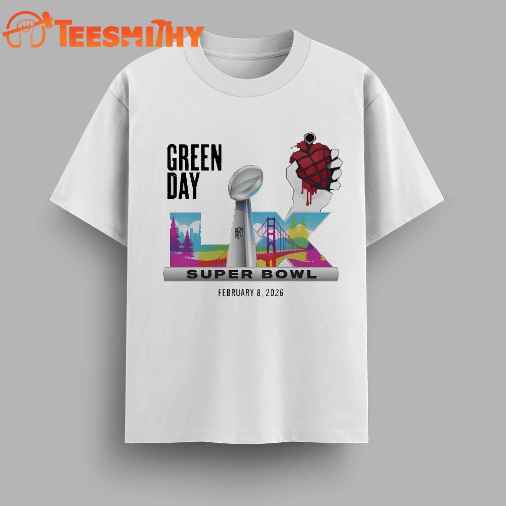 Green Day Super Bowl 2026 LX Opening Show Concert Vintage T Shirt