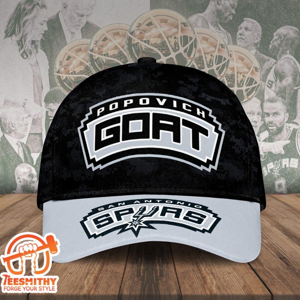 Gregg Popovich x San Antonio Spurs Classic Custom 3D Caps