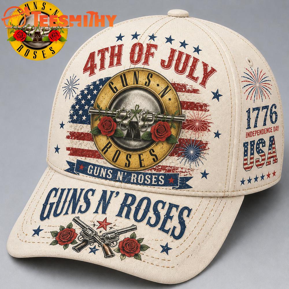 Gun N Roses 4th of July American Legend Baseball Cap