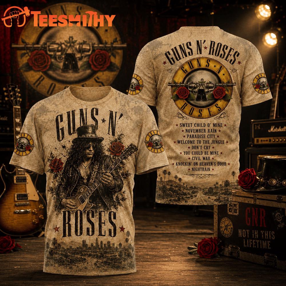Gun N Roses Timeless Music Icon 3D Shirt