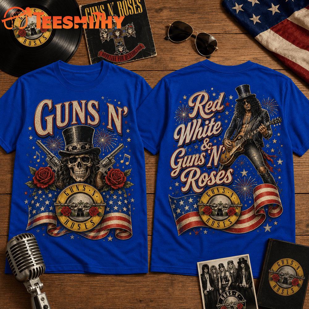 Gun N Roses Vintage Celebration Limited Edition 3D Shirt