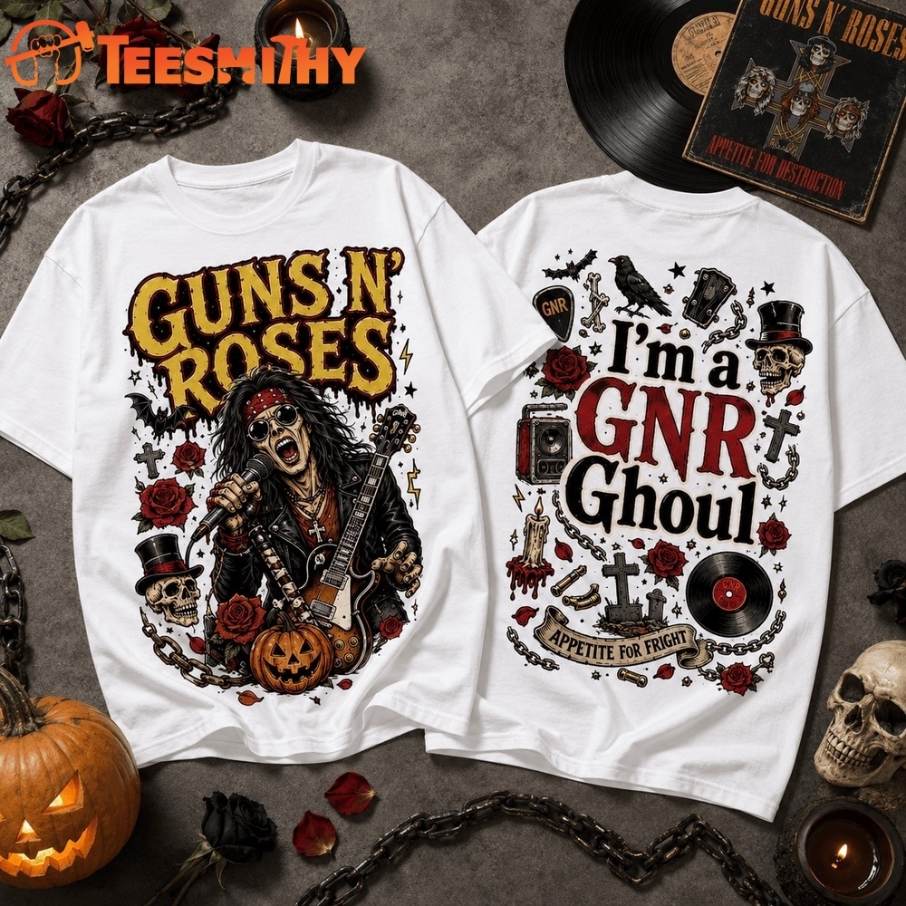 Guns N’ Roses Appetite for Fright Halloween 3D Shirt