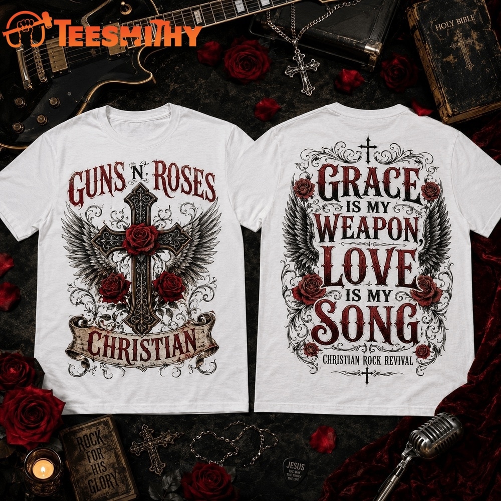 Guns N’ Roses Christian Grace Is My Weapon 3D Shirt