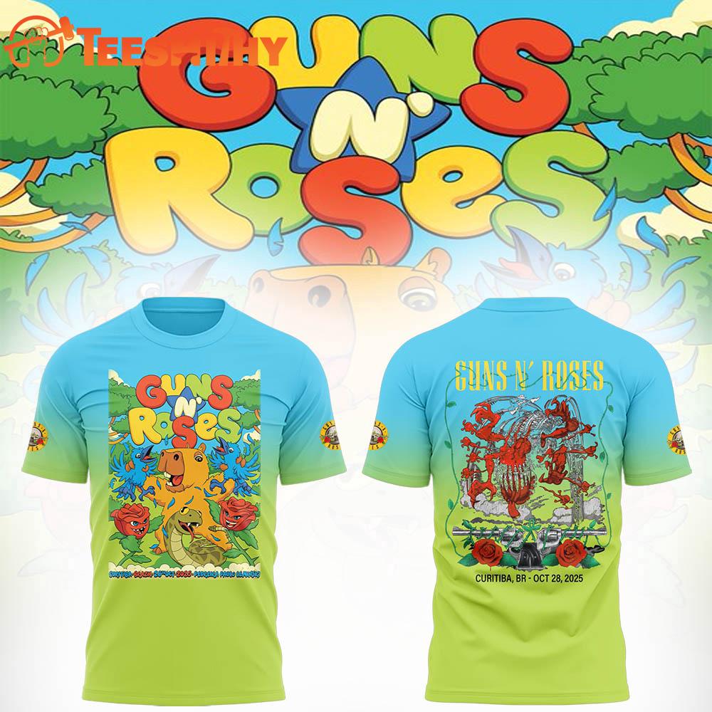 Guns N’ Roses Curitiba, BR OTC 28 2025 Tour T Shirt