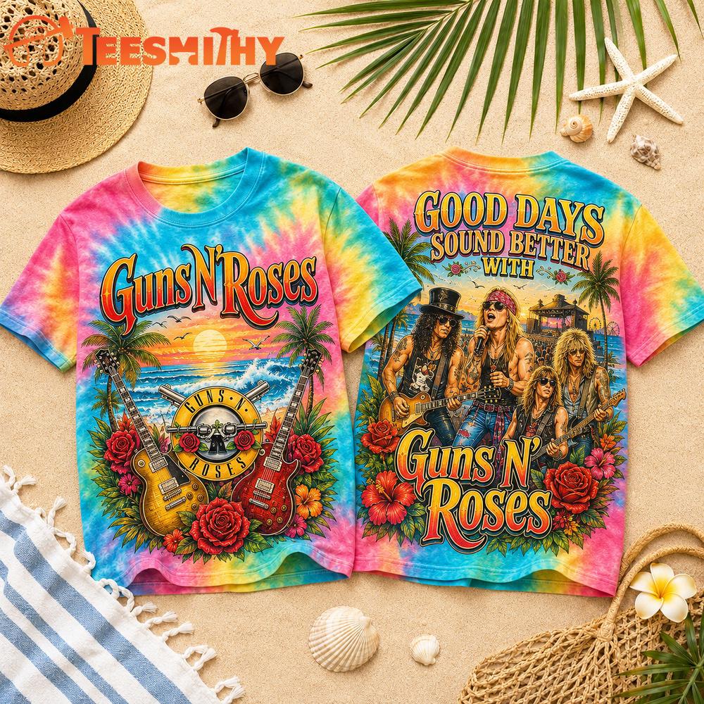 Guns N Roses Good Days Summer Vibes 3D Shirt