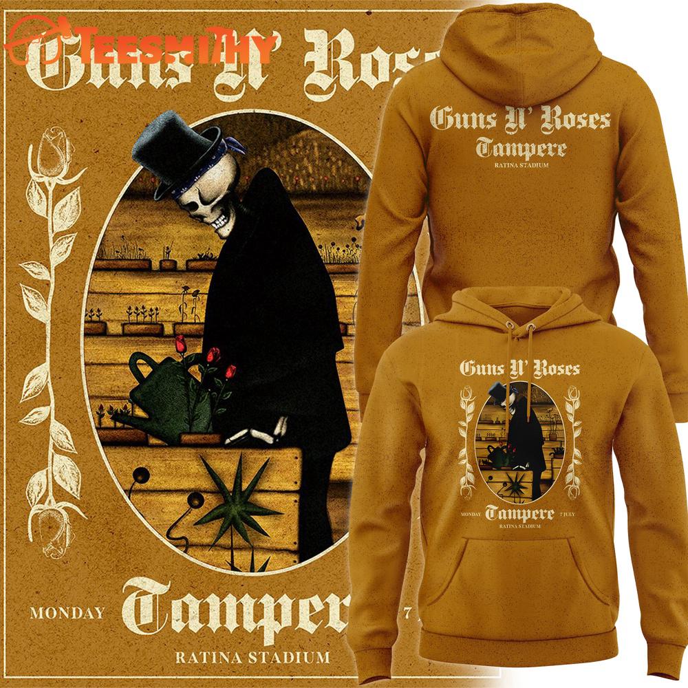 Guns N' Roses Tonight We Play Tampere For The Very First Time 2025 Hoodie Guns N' Roses Tonight We Play Tampere For The Very First Time 2025 Hoodie
