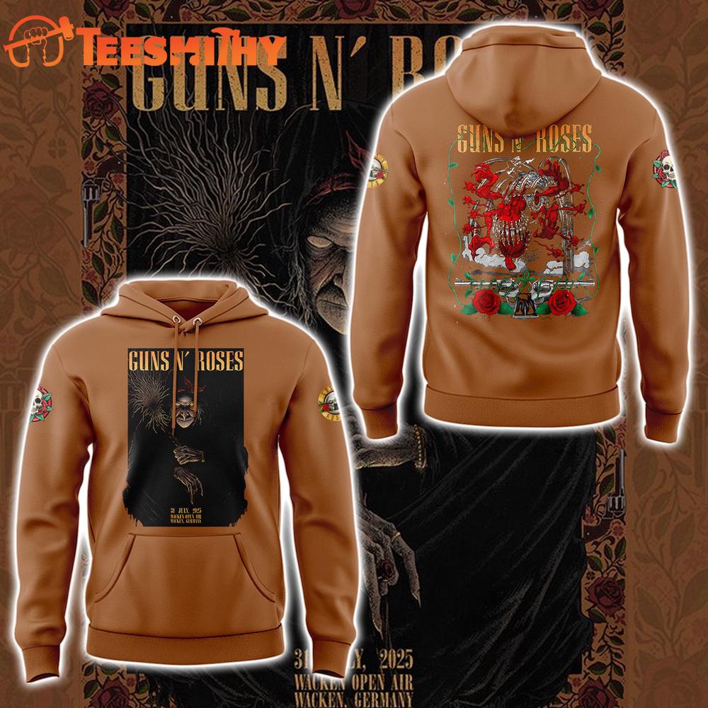 Guns N' Roses World Tour July 2025 Wacken Open Air Wacken Germany 3D Print Hoodie Guns N' Roses World Tour July 2025 Wacken Open Air Wacken Germany 3D Print Hoodie
