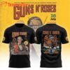 Guns N’ Roses World Tour to Luxembourg 2025 3D Shirt