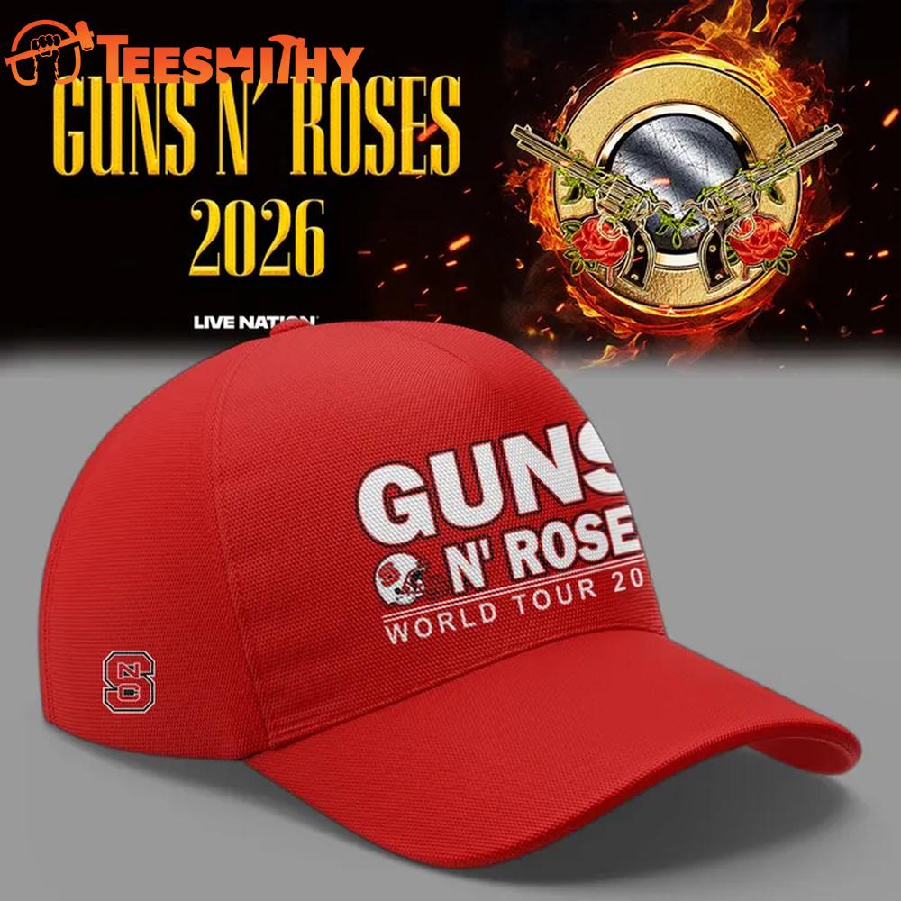Guns N' Roses x NC State Football World Tour 2026 Red Classic Cap