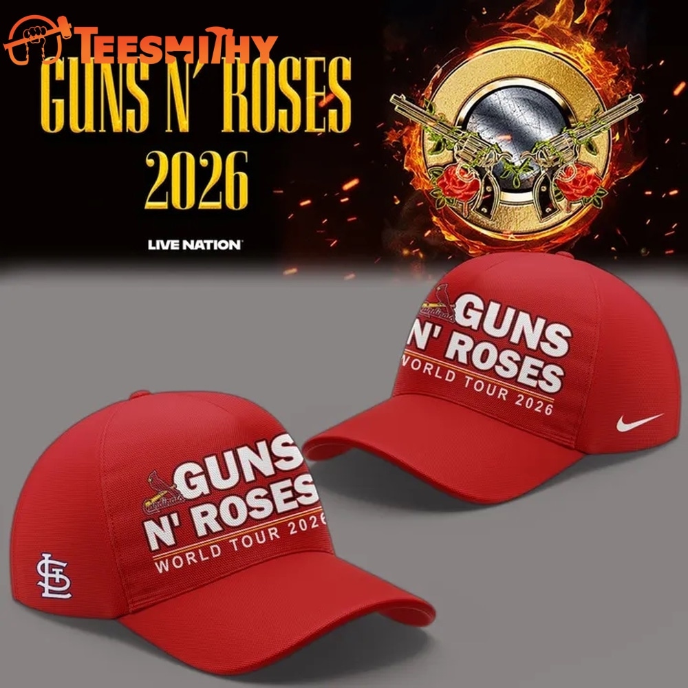 Guns N' Roses x St. Louis Cardinals World Tour 2026 Red Cap