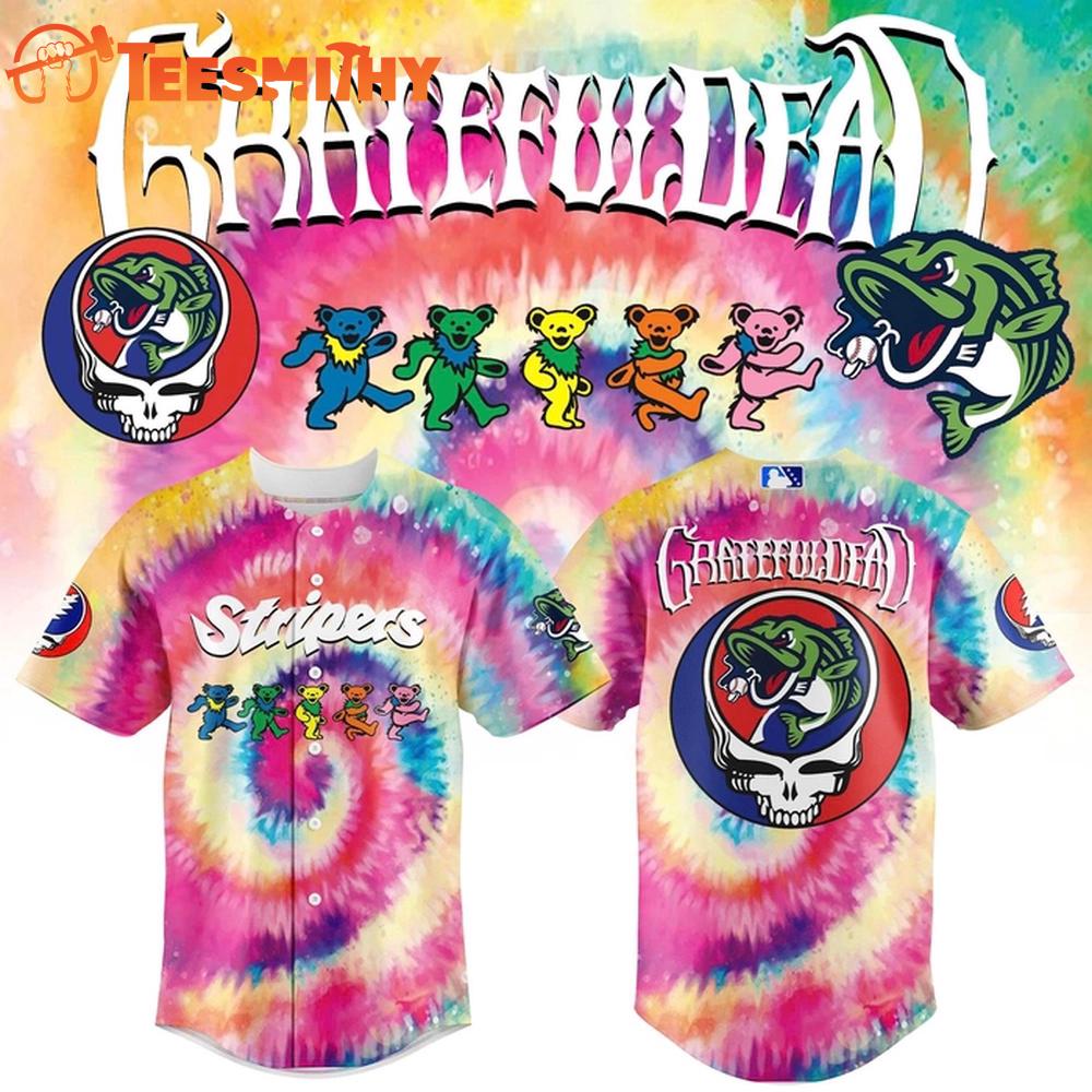 Gwinnett Stripers Grateful Dead Baseball Jersey