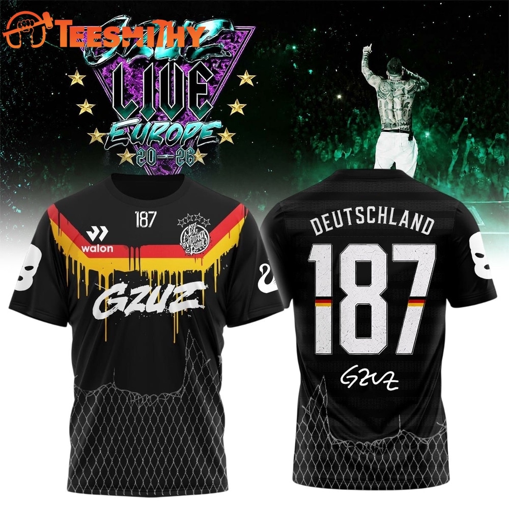 GZUZ LIVE EUROPE TOUR 2026 Signed 3D Shirt