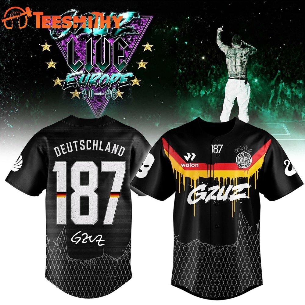 GZUZ LIVE EUROPE TOUR 2026 Signed Baseball Jersey