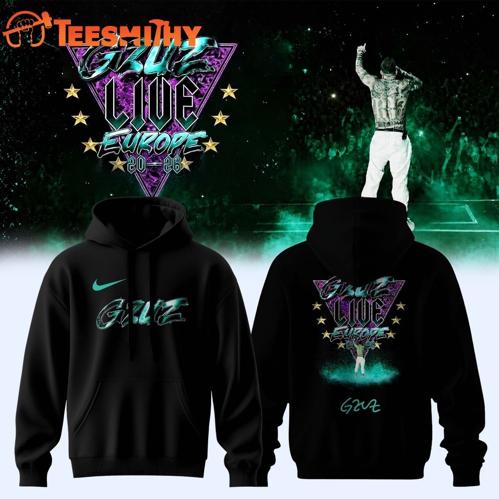 GZUZ LIVE EUROPE TOUR 2026 Signed Black Hoodie