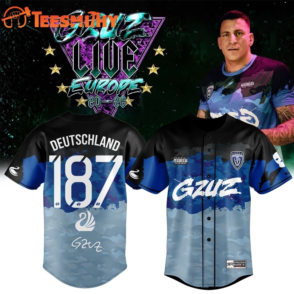 GZUZ LIVE EUROPE TOUR 2026 Signed New Design Baseball Jersey