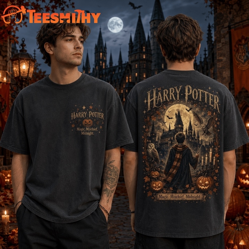 Harry Potter Halloween Magic, Mischief, Midnight 2026 3D Shirt