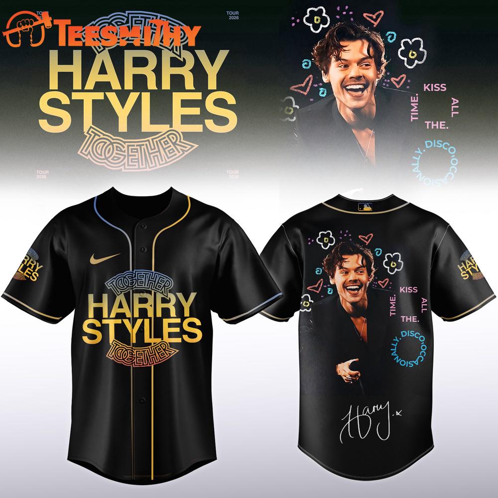 Harry Styles Together, Together Tour 2026 Limited Edition Signature Baseball Jersey