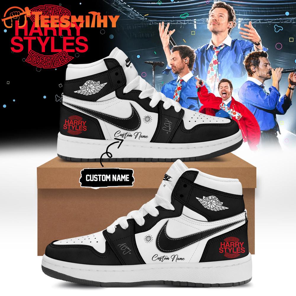 Harry Styles Together, Together Tour 2026 Limited Edition Signature Black Air Jordan 1 Shoes